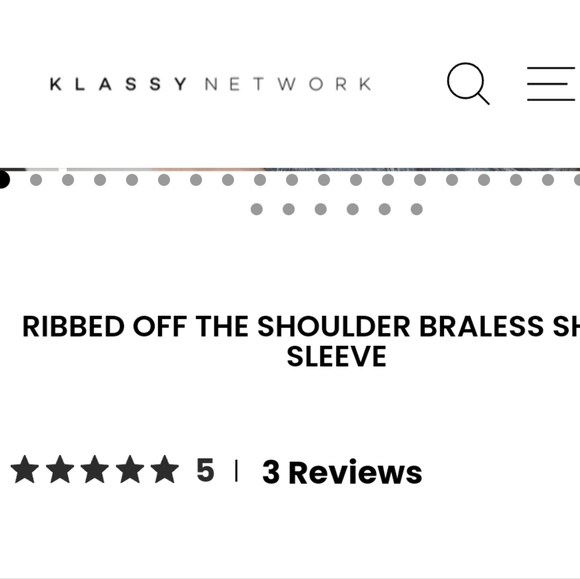 Klassy Network off the shoulder top - Picture 5 of 5